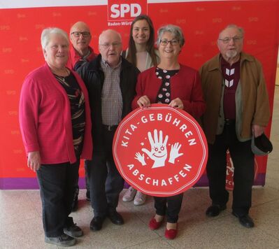 die Uhinger Delegation in Ludwigsburg